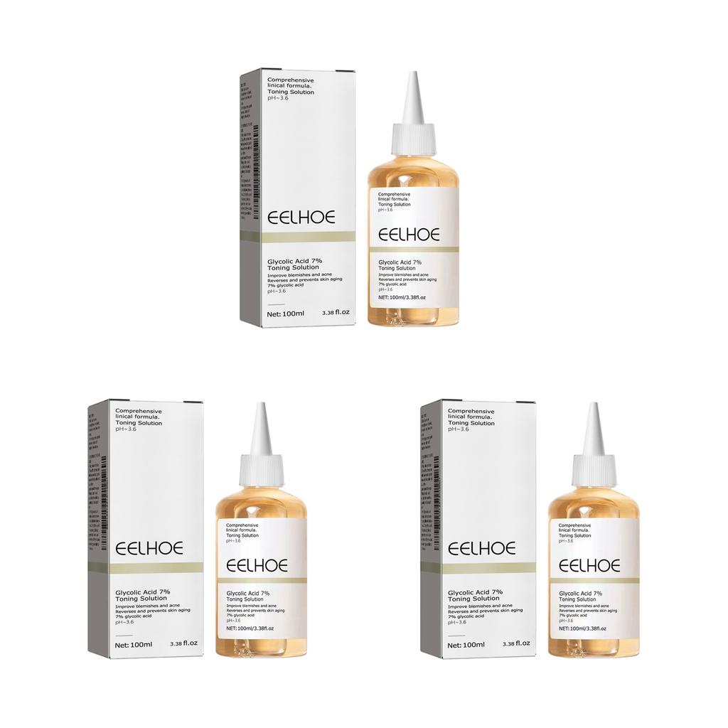 Glycolzuur 7% Toning Oplossing Exfoliërende Toner Poriënverkleiner Huid Egaliserend Verhelderend Gelijkmatige Toon Dagelijkse Gezichtsverzorging