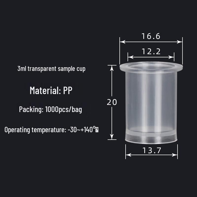 Schleiden Plastic Sample Cups for Atomic Absorption