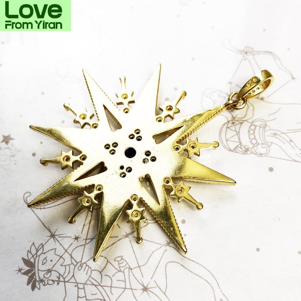 Pendants Royalty Star Golden ,Spring Jewelry For Women Retro Sterling Color Accessorie Preciously Handcrafted Souvenir GiftVintage Jewelry
