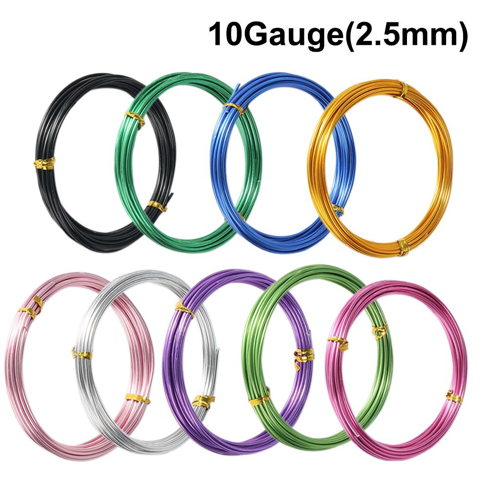 Colored Aluminum Craft Wire 1mm,1.5mm,2mm,2.5mm  Flexible Metal Artistic Floral Jewelry Beading Wire for DIY Jewelry Craft Making