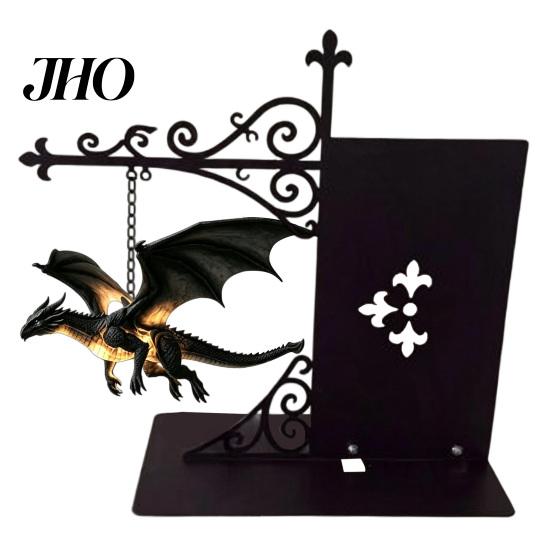 Einzigartiges Urlaubs-Souvenir Magische Fliegende Drachen Bücherregal-Lampe, Warmes Hängendes Nachtlicht, Fantasy-Skulptur mit Ständer Lese-Ecke Dekoration, Geschenk