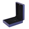 Wedding Ring Box Container Jewelry Pendant Holder Storage Case LED Light (Blue for Pendant)