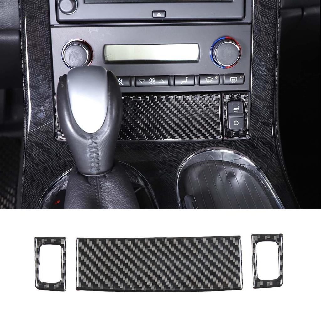 For Corvette C6 2005-2013 Soft Carbon Fiber Seat Heating Button Cover Trim