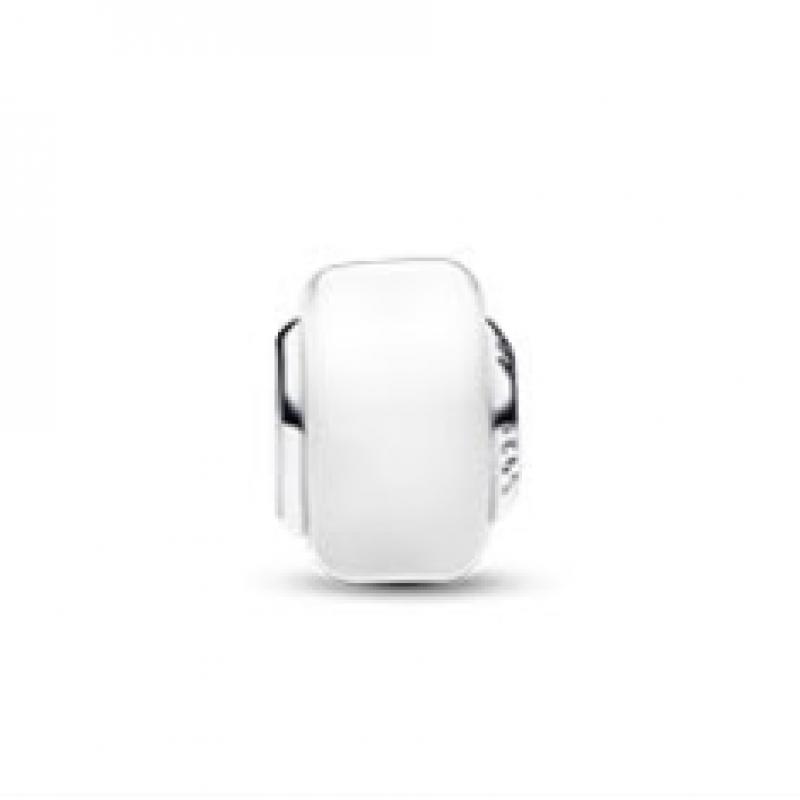 Pandora White Mini Murano Glass Charm 793118c00