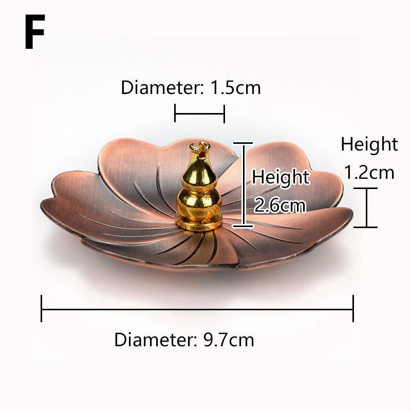 Meditation Buddha Sandalwood Stick Holder Burner Round Dish Lotus Flower Catcher Plate Incense Holders Home Decor kadzidełka