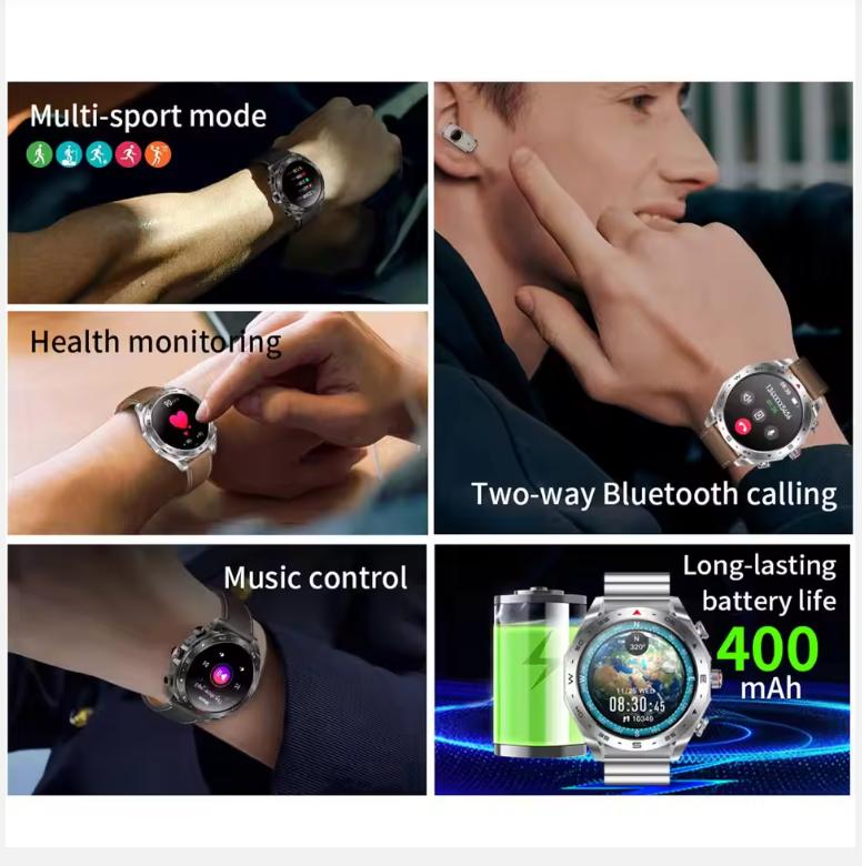 2025 New Smart Watch TWS 2-in-1 Bluetooth Earphones HIFI 9D Sound Quality Bluetooth Call For Men and Women Sports Smartwatches