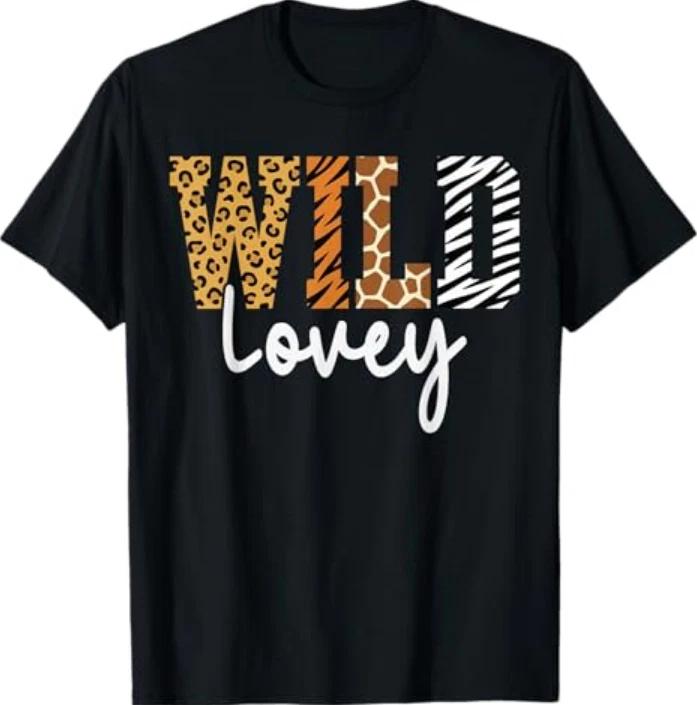 Wild Lovey Animal Pattern Mother Earth Day Tshirt S