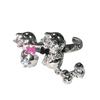 Osso di Cane Cartoon Goccia d'Olio Smalto Anello Aperto Pieno di Diamanti Zircone Sensazione di Lusso Impilabile Indossare Anello Sensazione di Lusso