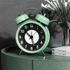 3 Inch Luminous Alarm Clock Students Children's Alarm Clock Strong Wake-Up for Elderly Silent with Night Light Battery Powered