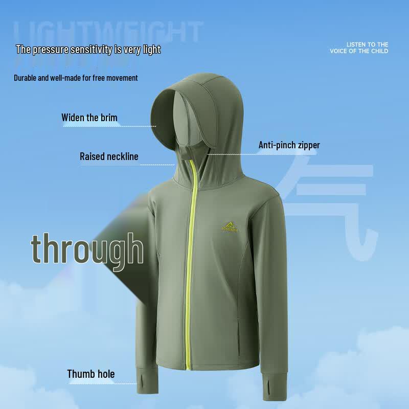 Romon Kids' UPF50+ Lightweight Sun Protection Jacket