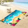 Tropical Beach Floral Design Towel Beach Towel Quick-drying for Travel Outdoor Sports Jogging Beach and Swimming