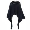 LIMI Feu Made In Japan Wool Long Sleeve High Neck Sweater S Black Knit Women Used