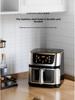 Smart Stainless Steel Air Fryer with Visual Display - Large Capacity, US Standard