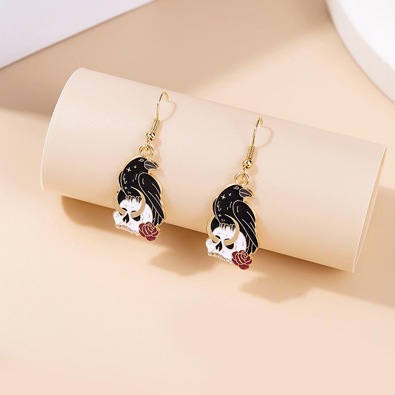 Fashion Cute Fox Koi Cat Rabbit Earrings for Women Girls Sweet Cartoon Enamel Painted Animal Earrings Jewelry Gift