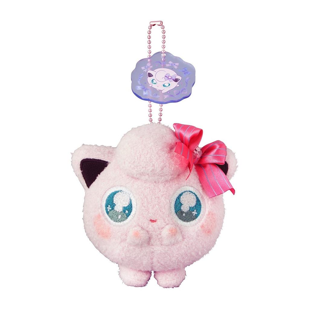 Pokemon Center Dont Attack Jigglypuff Plush Mascot Acrylic Charm Set 4.7H