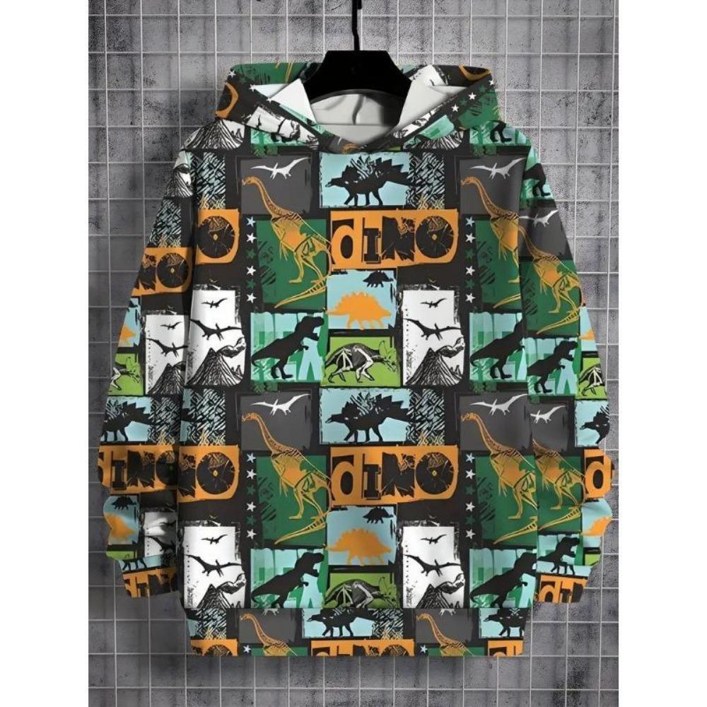Fashion Men and Women's Hoodies Cartoon Animal 3D Print O-Neck Pullover Casual Outdoor Sweatshirt Kids T-shirt Top Clothing