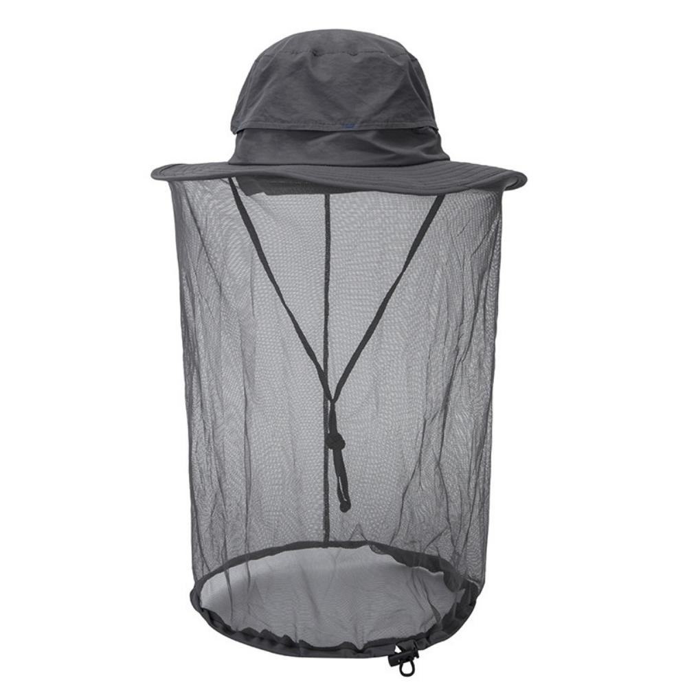 Cap Outdoor Anti Mosquito Hats for Men Mesh Head Net Face Protector Travel Camping Healthy Care Caps