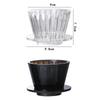 Coffee Filter Cups Crystal Eye Pour Over Wave Coffee Dripper Coffee Maker Flat Bottom Increase Uniformity Barista Tools