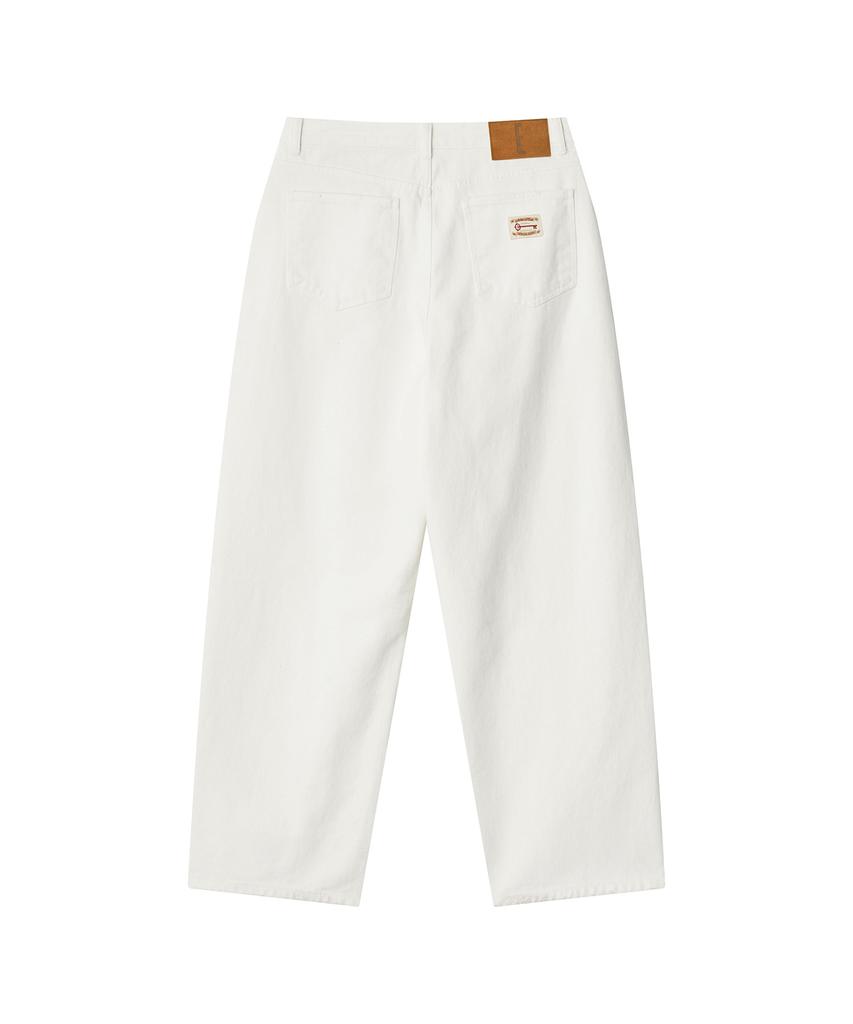 Iuteu Archive Label Denim Pants / White
