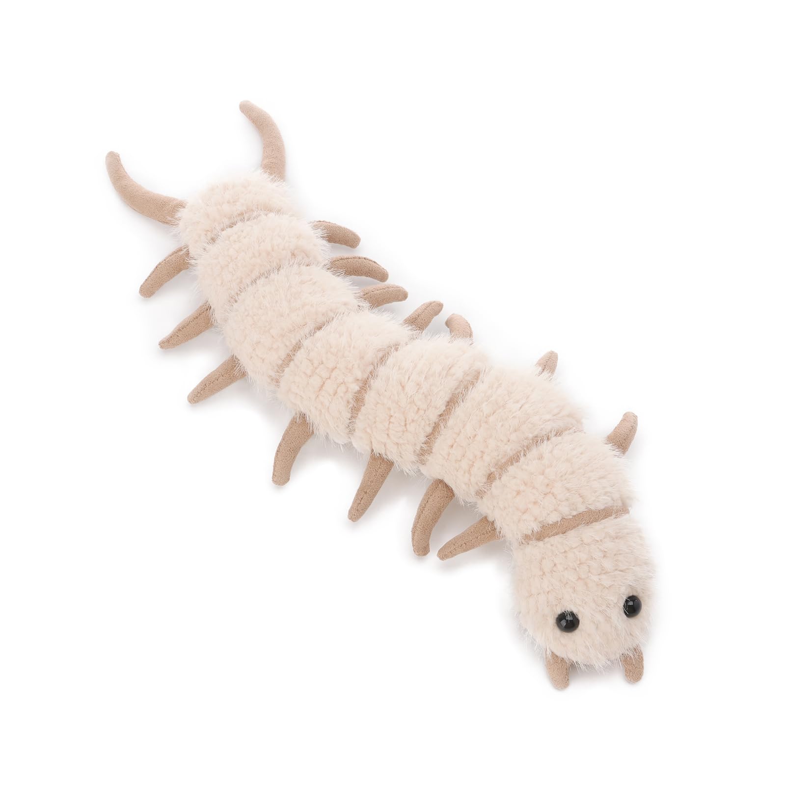 

Apricot Lamb White Evil Centipede Plush Toy for Soft and Fluffy White Evil Centipede for Girls and 35cm Kids, Cute, Boys, белый