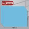 A3 5-Piece Cutting Mat Set with A4 Document Board Clip - Transparent PP Desk Mat for Students' Writing and Drawing