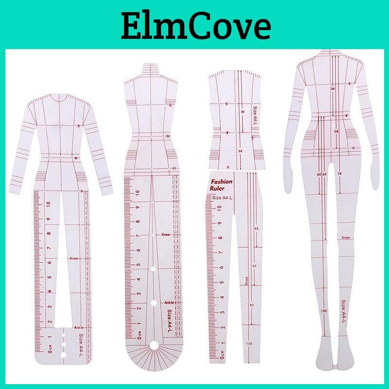 Set Donna Disegno Moda 1 Righello Modello Disegno Figure Per Design Moda Modello Schizzo Moda Femminile