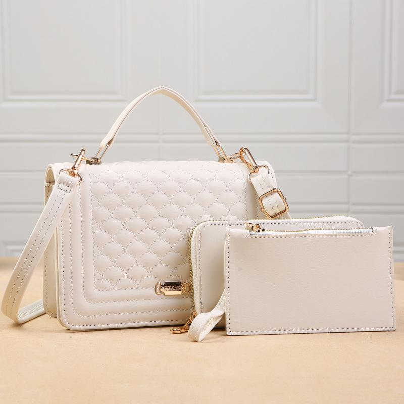 New Women Small Square Bag Shoulder Bags Mother Child Package 3pcs Trend Fashion Handheld Bag Portable Commuter Crossbody Bags