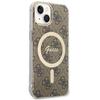 Guess GUHMP13MH4STW iPhone 13 / 14 / 15 6.1" braun/brown Hardcase 4G MagSafe
