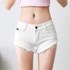 Jeans Women's Summer Shorts Stretch Sexy Raw Edge Three-quarter Pants Japanese and Korean Style New