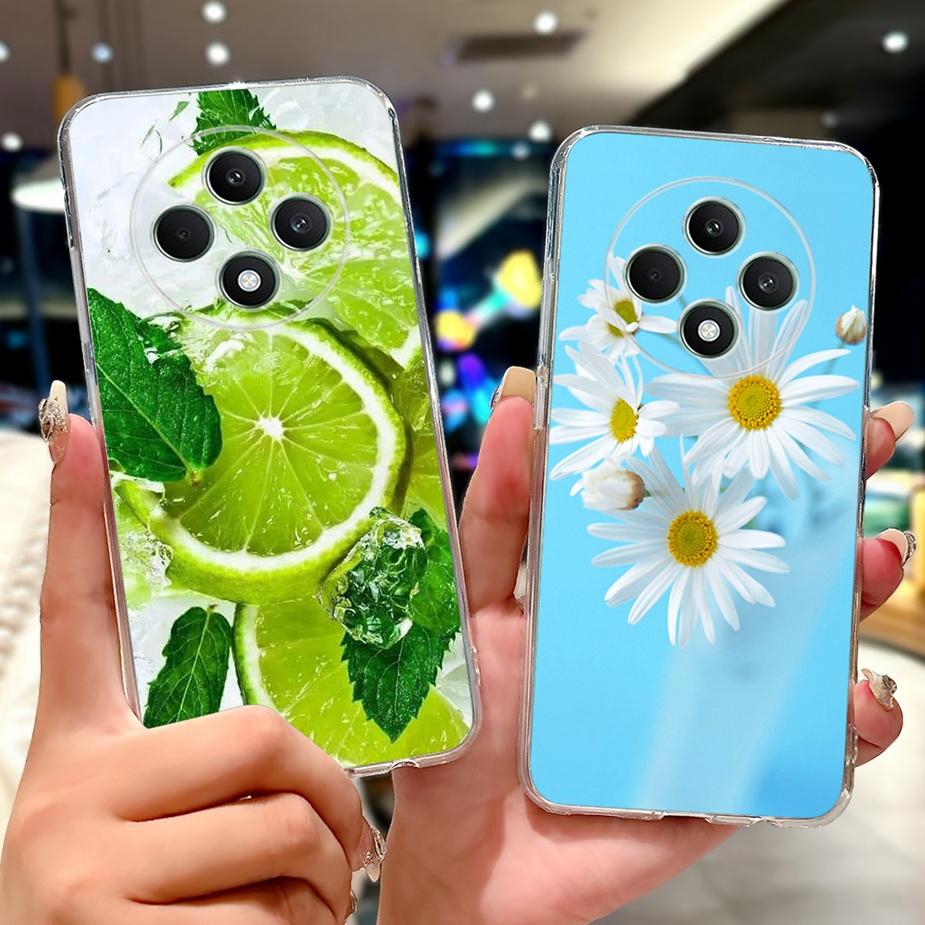 For Oppo Reno 12F 5G Case Reno12 FS CPH2637 Colorful Flowers Painted Cover Soft Silicone Case For Oppo Reno12 F 4G Reno12F Shell