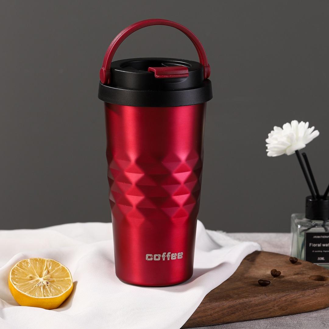 

Simple Handy Cup Straw Cup Coffee Cup Mug 0 Ceramic Large Capacity Water Cup with Cover Portable Coffee 500ml