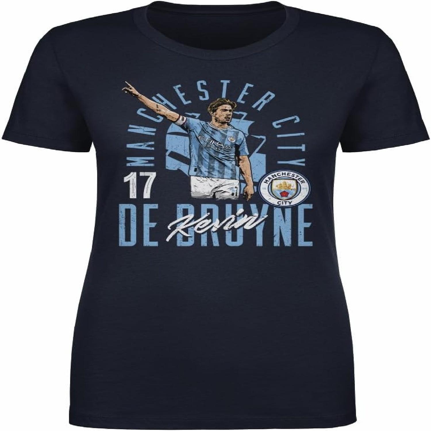 500 LEVEL Kevin De Bruyne Manchester City Women s T-Shirt - Kevin De Bruyne Manchester City Pose S разноцветный
