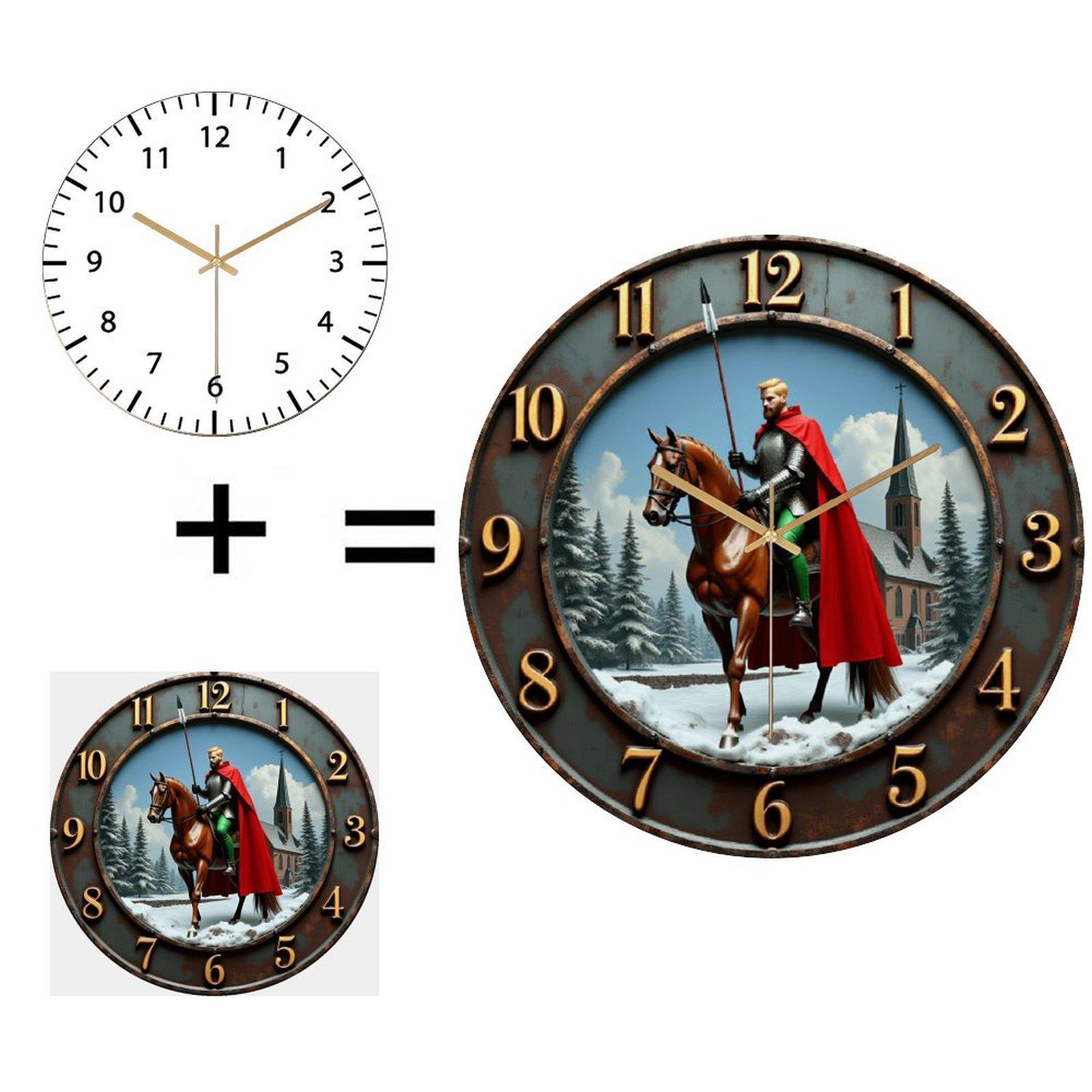 30x30cm Round Wall Clock that is Designed for Customer Satisfaction (White,12 in(30.48cm))