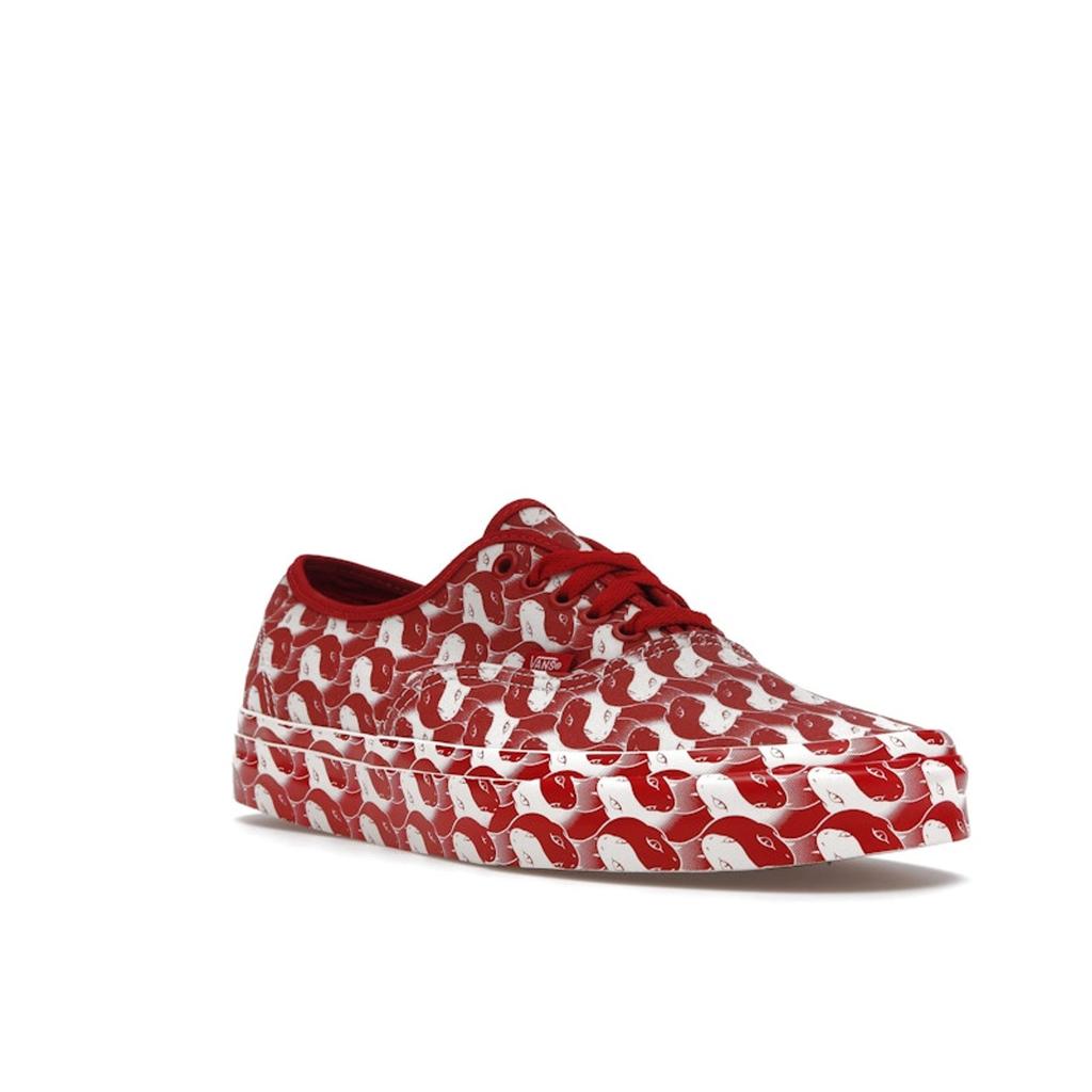 Opening Ceremony x Vans Authentic Snake Checker Sneakers Unisex Rosso True-White VN0A348A43Z