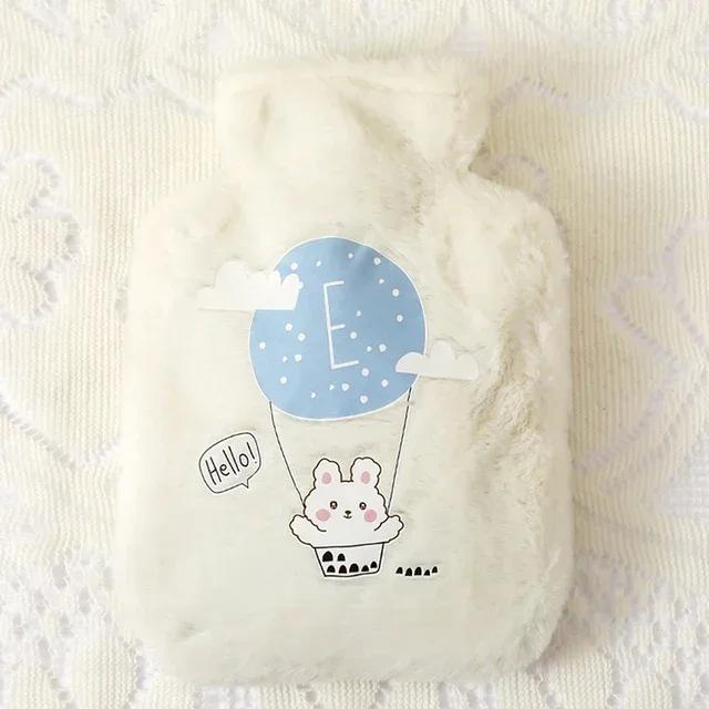 250ML Cute Hot Water Bottle Bag Girls Plush Shoulder Hand Warmer Heat Pack Cute Warm Water Bag Hand Warmer Hot Water Bottle Bag