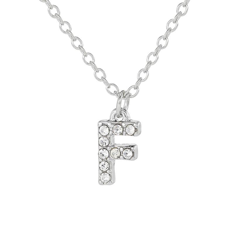 Moda Brillante A-Z Colgante de Letra Amuleto Collar 26 Inicial Alfabeto Nombre Cadena Clavícula Joyería de Fiesta Regalo