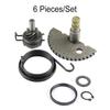 6 Pieces/Set Alloy Kick Start Gear Shaft Assembly Portable Anti-rust Removable Replacement Motorbike Engine Part