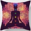 Mysterious Vintage Religious Yoga Symbol Pillowcases Home Decor housse de coussin cojines decorativos para sofá poduszka