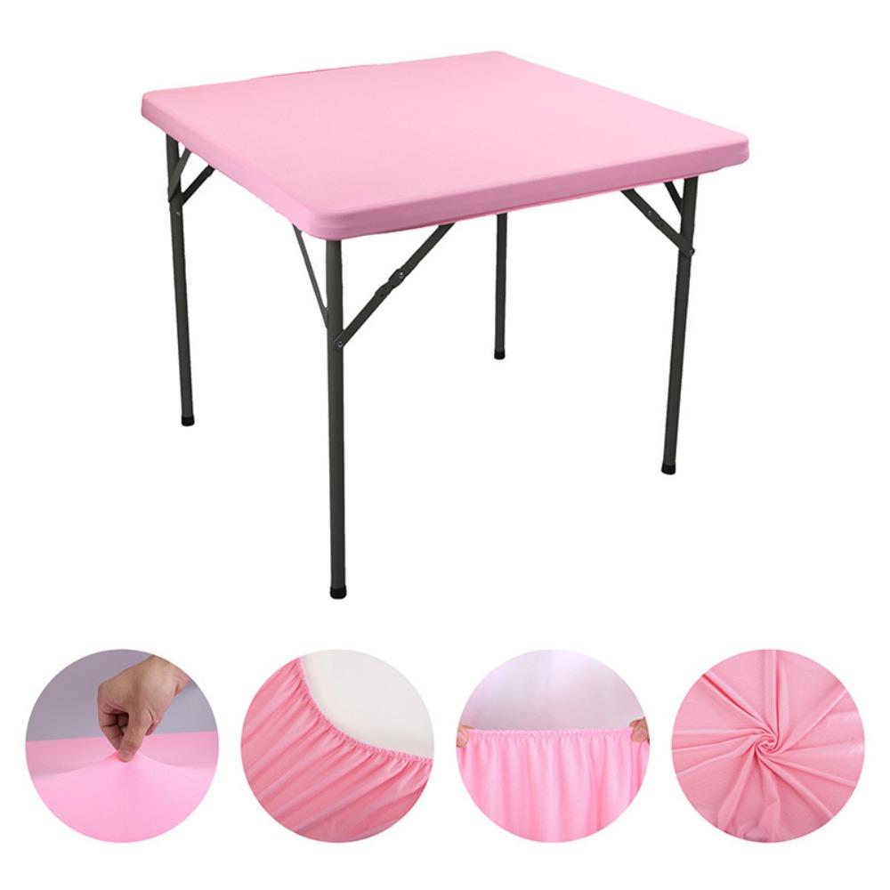 86X86CM Stain-Resistant Tablecloth Elastic Picnic Table Cloth Square Table Cover  Home