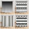 Geometrisches Muster Duschvorhang Modern Minimalistisch Wasserdicht Badvorhang Badezimmer Dekor Polyesterstoff Mit Haken Inklusive