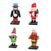 Practical Wood Nutcrackers with Elegant Designs Charm Christmas Soldiers for Festival Home Decoration Daily Use