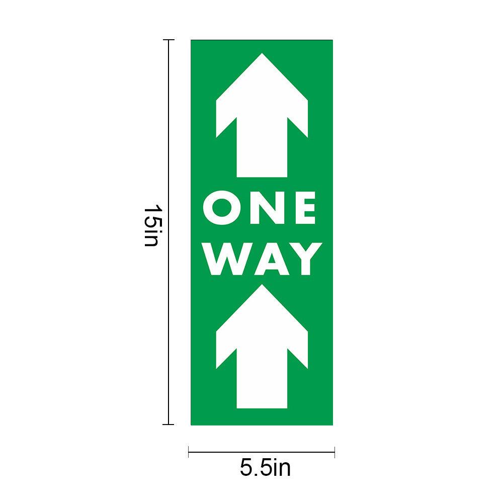5Pcs Arrow Floor Stickers Premium Pvc Waterproof Long-Lasting Epidemic Prevention Social Distance Safety Decals For Warehouse