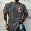 Men's Retro Hawaiian Texture Print Short Sleeve T Shirt Loose Fit Casual Summer Daily Wear Top Soft Fabric Breathable Design