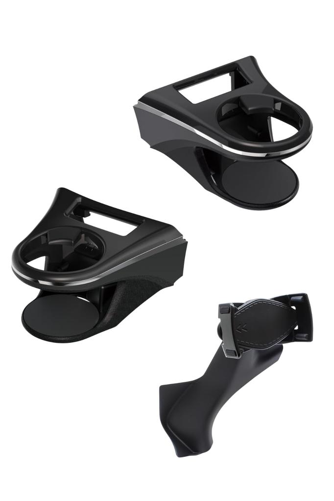 Tsuchiya Yac Air Conditioner Drink Holder Set for Driver and Passenger Includes Smartphone and for the 80 Series Toyota Harrier Vehicle-Specific