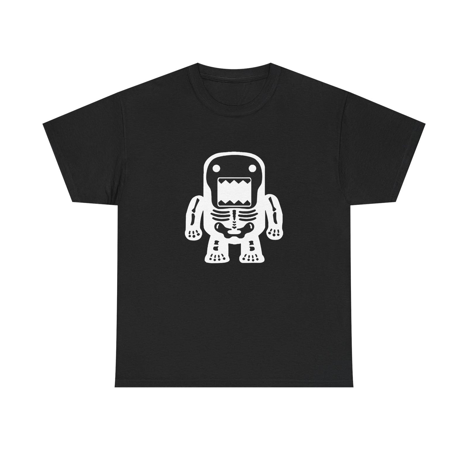 

Черная unisex футболка с рентгеновским рисунком Домо-кун 2XL