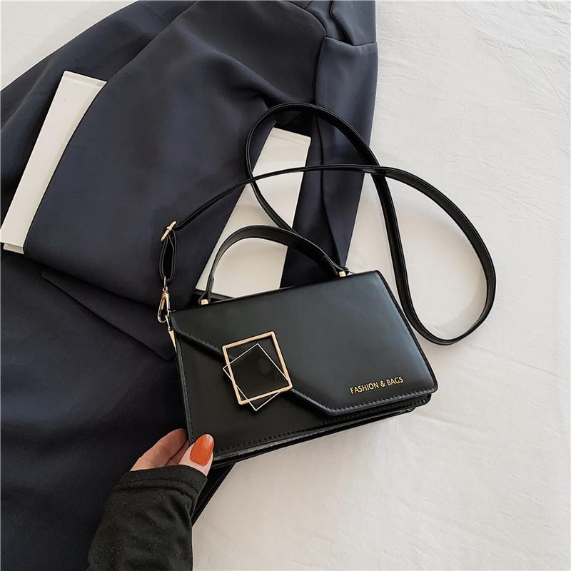 Street Fashion Texture Shoulder Bag 2024 Spring Summer New Simple Single Shoulder Diagonal Bag Small Square Bag