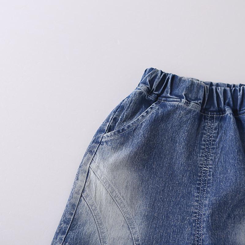 2026 New Boys' Summer Outfit: Stylish Infant Letter Pocket Short Sleeve Two-Piece Set