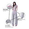 Women's High-Waisted Wide Leg Sweatpants - Korean Style, Spring/Summer 2026, Solid Color, Slimming Curve Design