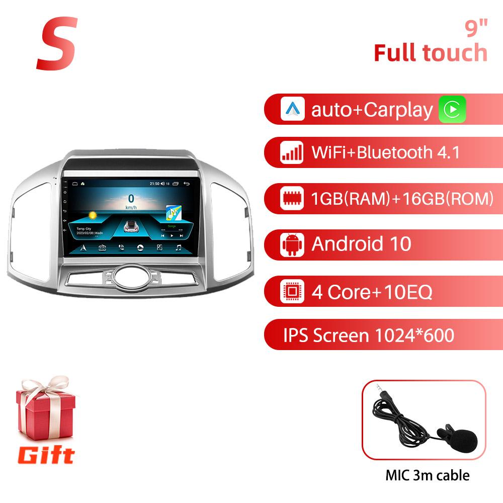 2 Din Android Car Radio for Chevrolet Captiva 2012-2017 9" Stereo Receiver GPS Bluetooth-compatible Navigation Multimedia Player