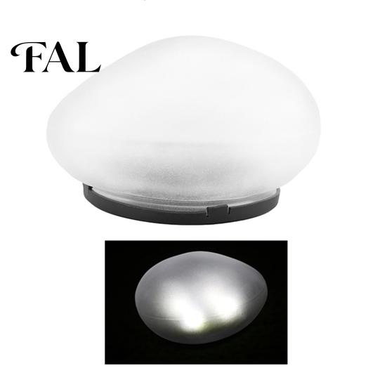 Solar Landscape Lighting Stone Garden Light, Waterproof LED Rock Outdoor Lamp, Cobblestone Easy Install Lamp Look Lawn Decorative Light for